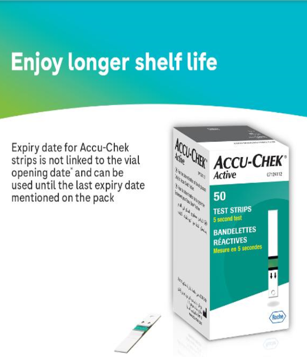 Accu-Chek Active Glucose Monitor with Free 10 Test Strips